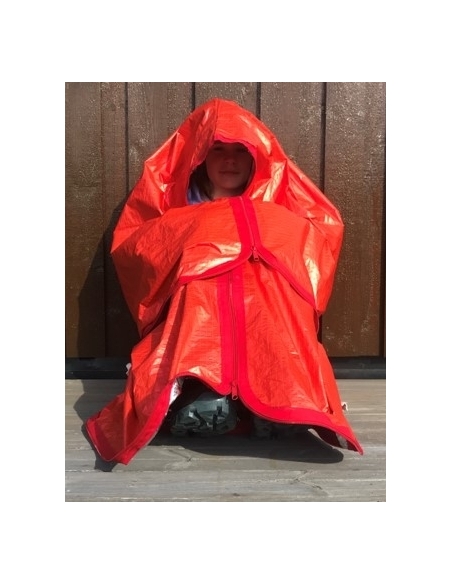 Used a poncho, 
with or without a 
belt, in the 
sitting position.