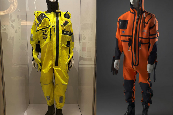 Hansen Protection's survival suits exhibited at the National Museum